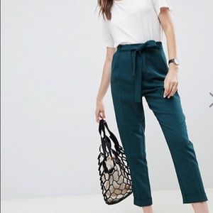 ASOS Design woven peg trousers